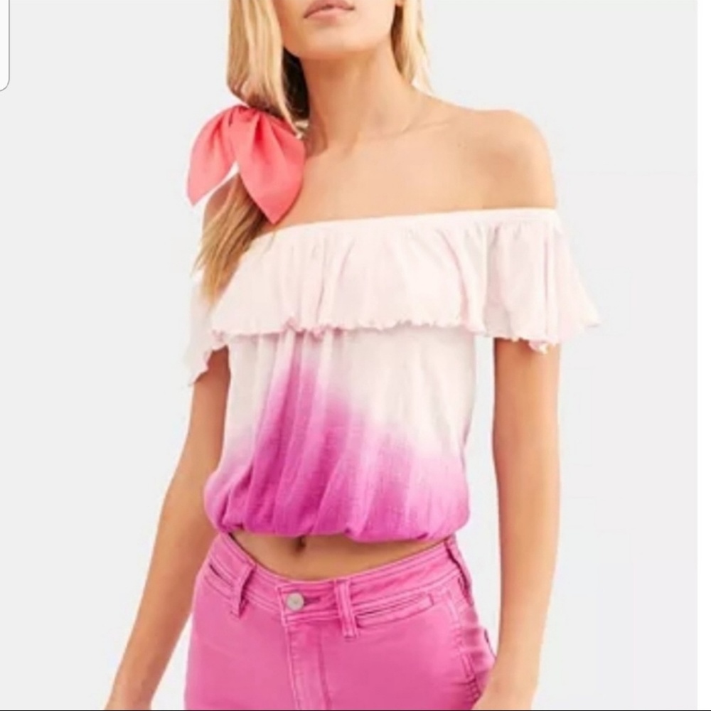 Free People Cora Lee Off-the-shoulder top L